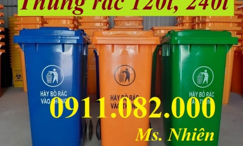  Đầu năm giảm giá thùng rác 120l 240l 660l giá rẻ An giang-lh 09110820